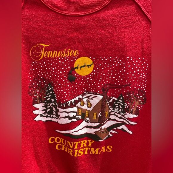 Vintage Tennessee Country Christmas Retro Graphic Crewneck Sweater:Cottagecore - Picture 3 of 9